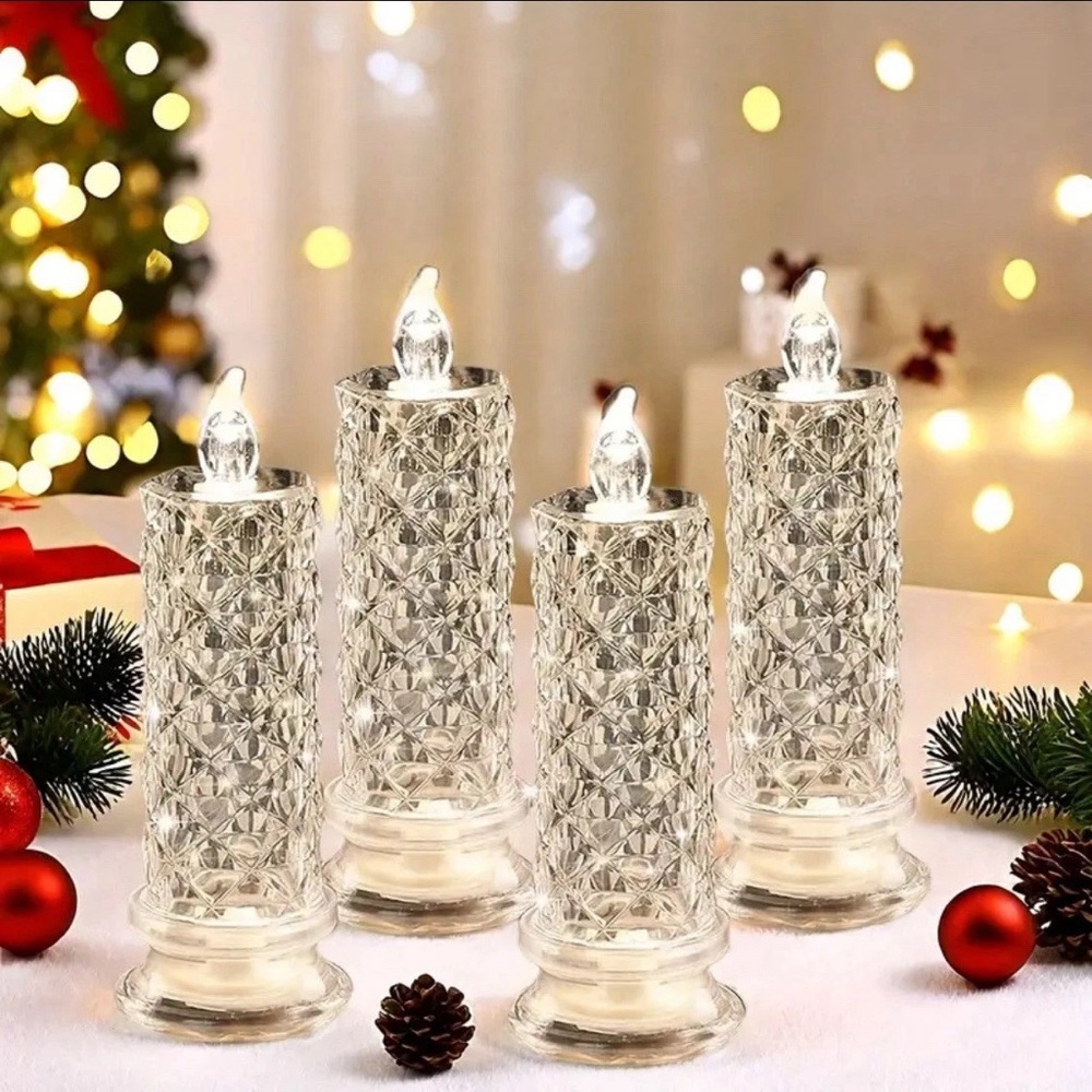 Crystal LED Candle Set